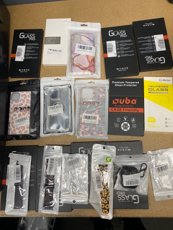 Photo 1 of *Non- Refundable* Assortment of Miscellaneous IPhone 13, watch and air pod Items 20 pack 
