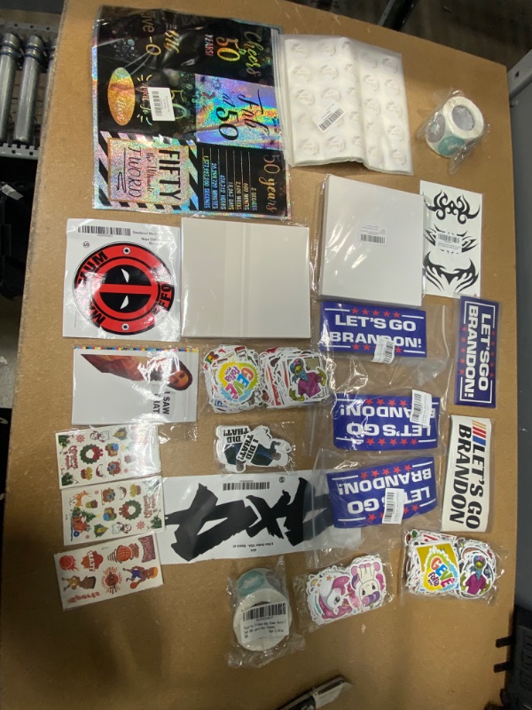 Photo 1 of *Non- Refundable* Assortment of Miscellaneous STICKER Items 
