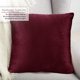 Photo 1 of Nestl Velvet Throw Pillow Covers Decorative Soft Square Cushion Cover Pillow Cases , 16" x 16", Red, Pack of 2
