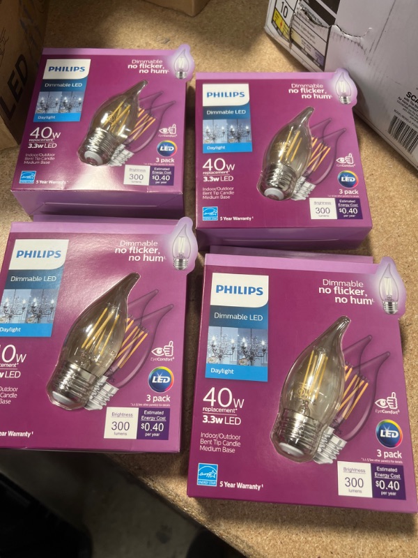 Photo 2 of 4 PCKS OF  40w Ba11 Md LED Bulb(3 COUNT)
