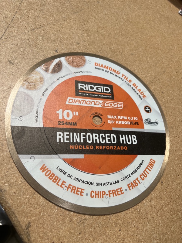 Photo 2 of 10 in. Reinforced Hub Tile Diamond Blade
