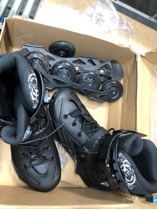 Photo 1 of LIKU Black Professional Inline Skates Unisex SIZE MEN 11, WOMENS 12