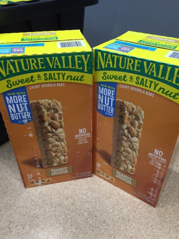 Photo 2 of ***NONREFUNDABLE-SOLD AS IS****Nature Valley Sweet & Salty Nut Granola Bars Peanut, 1.2 Oz, 48 Count (2EA)...EXP 03/25/2022
