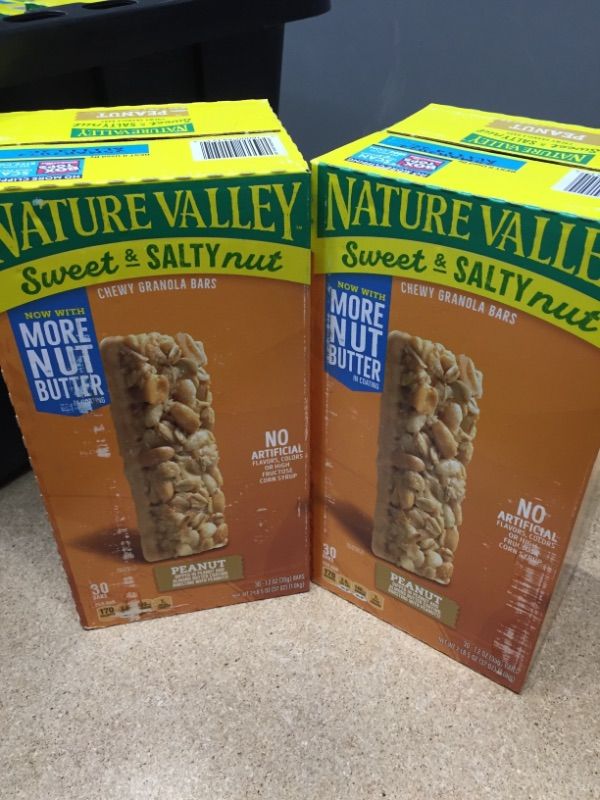 Photo 1 of ***NONREFUNDABLE-SOLD AS IS****Nature Valley Sweet & Salty Nut Granola Bars Peanut, 1.2 Oz, 48 Count (2EA)...EXP 03/25/2022