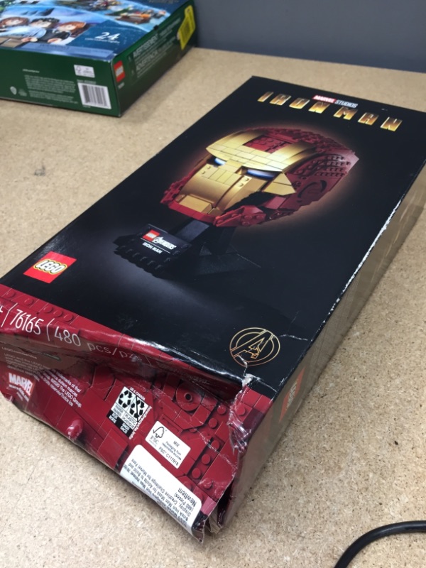 Photo 3 of LEGO Marvel Avengers Iron Man Helmet 76165; Brick Iron Man-Mask for-Adults to Build and Display, Creative Challenge for Marvel Fans (480 Pieces)..**Items Is Brand New. Retail Package May Be Damaged/Missing**