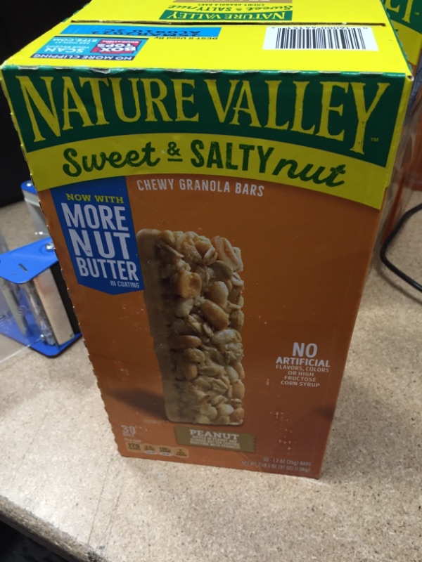 Photo 2 of ***NONREFUNDABLE-SOLD AS IS****Nature Valley Sweet & Salty Nut Granola Bars Peanut, 1.2 Oz, 48 Count...EXP 03/25/2022