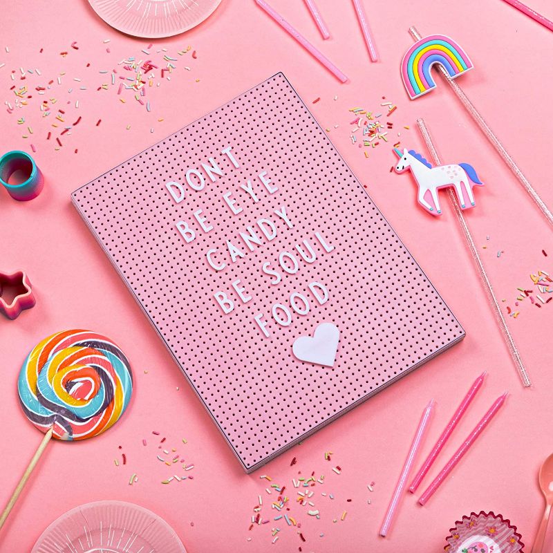 Photo 1 of Modern Pink Letter Board - Size is A4 and comes with a convenient stand. Great for instagram, weddings, birthdays and pregnancy announcements