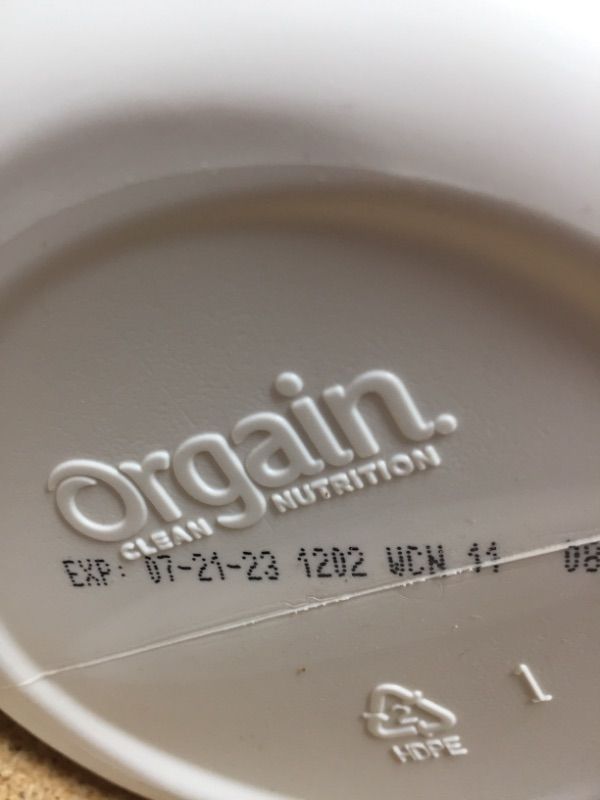 Photo 1 of BEST BY: 07/21/2023...***NONREFUNDABLE-SOLD AS IS****Orgain Organic Protein + Superfoods Powder, Creamy Chocolate Fudge - 21g of Protein, Vegan, Plant Based, 6g of Fiber, No Dairy, Gluten, Soy or Added Sugar, Non-GMO, 2.02 Lb