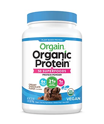 Photo 1 of BEST BY: 07/21/2023...***NONREFUNDABLE-SOLD AS IS****Orgain Organic Protein + Superfoods Powder, Creamy Chocolate Fudge - 21g of Protein, Vegan, Plant Based, 6g of Fiber, No Dairy, Gluten, Soy or Added Sugar, Non-GMO, 2.02 Lb