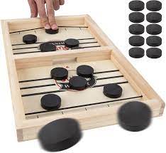 Photo 2 of FAST SLING PUCK GAME - HOCKEY WOODEN GAMES FOR KIDS AND ADULTS
