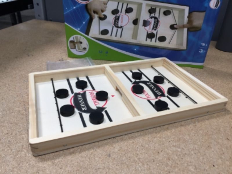 Photo 1 of FAST SLING PUCK GAME - HOCKEY WOODEN GAMES FOR KIDS AND ADULTS
