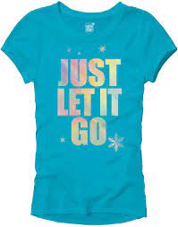 Photo 2 of Disney Frozen Elsa Just Let It Go Comfy Princess Disneyland World Tee Funny Women's Graphic sides L