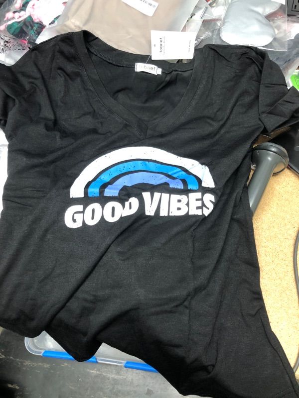 Photo 1 of GOOD VIBES SHIRT BLUE SIZE MEDIUM