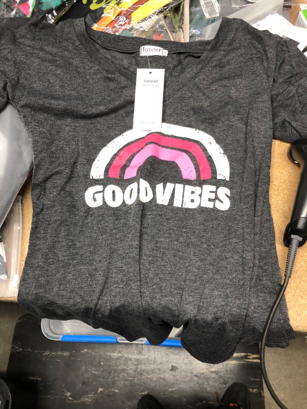 Photo 1 of GOOD VIBES SHIRT PINK SIZE MEDIUM