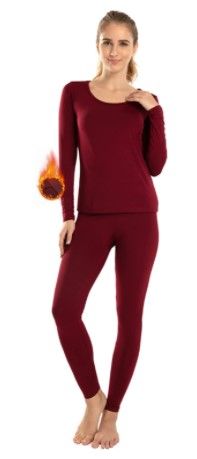 Photo 1 of Subuteay Thermal Underwear for Women Long Johns Set Fleece Lined Ultra Soft Scoop Neck SIZE X-SMALL
