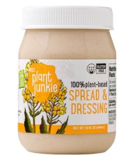 Photo 1 of 11/03/2021 Plant Junkie 100% Plant-Based Canola Oil Spread & Dressing Regular 15 Fl Oz
