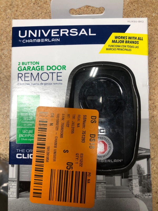 Photo 2 of Universal Clicker Black Garage Door Remote Control