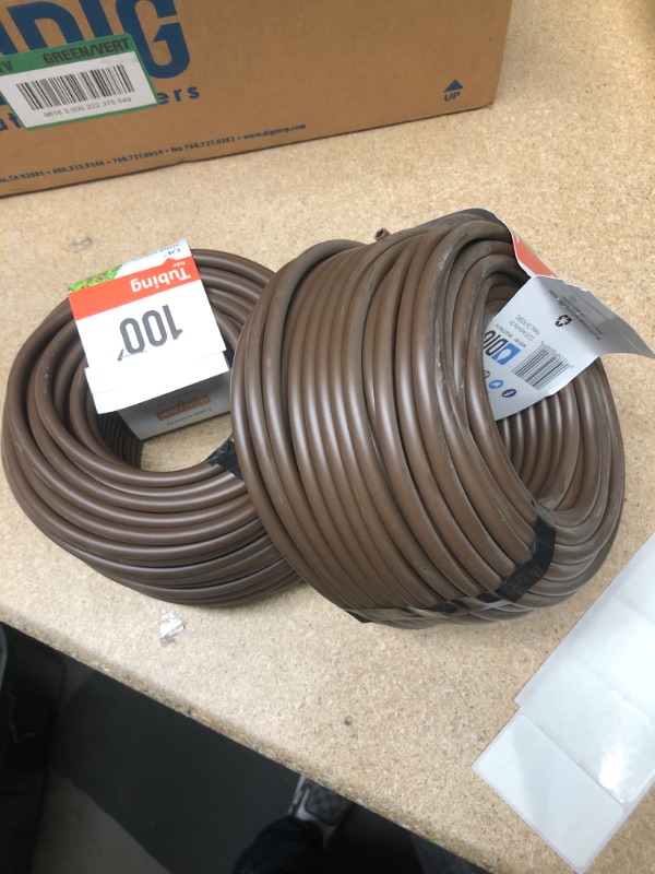 Photo 2 of **SETS OF 2**
Dig B38100 1/4" Vinyl Micro Drip Tubing, 100', Brown