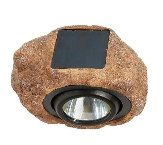 Photo 1 of ** ITS DUSTY/ HAS DIRT**
1-Light Solar Outdoor Integrated LED 3000K 30-Lumens Rock Spot Light