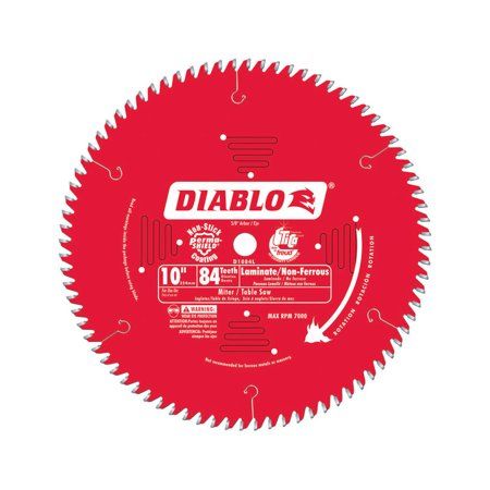 Photo 1 of NON REFUNDABLE Diablo D1084L 10-Inch 84T Laminate Chop/Slide Miter and Table Saw Blade