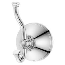 Photo 1 of 2 PACKS OF-Visalia Double Robe Hook in Polished Chrome
