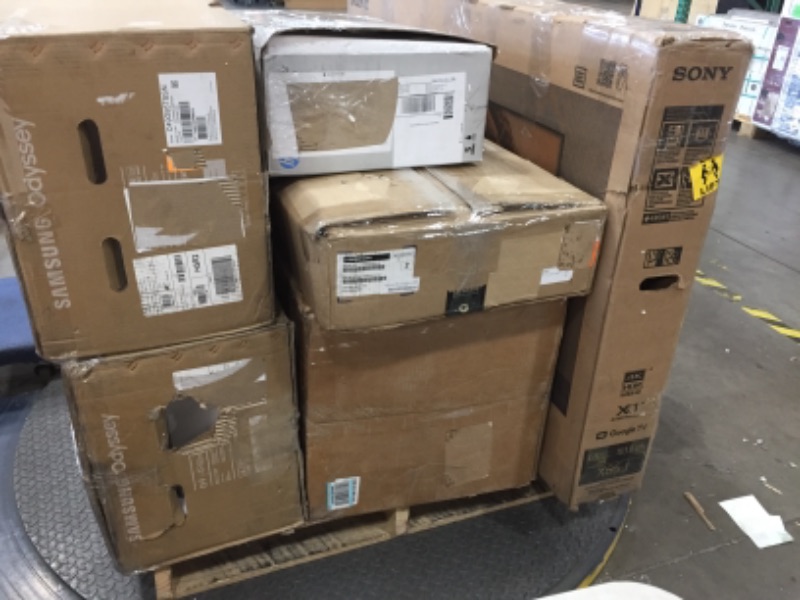 Photo 1 of MIXED PALLET OF TVS AND MONITORS**NO REFUNDS**DIFFERENT SIZES**