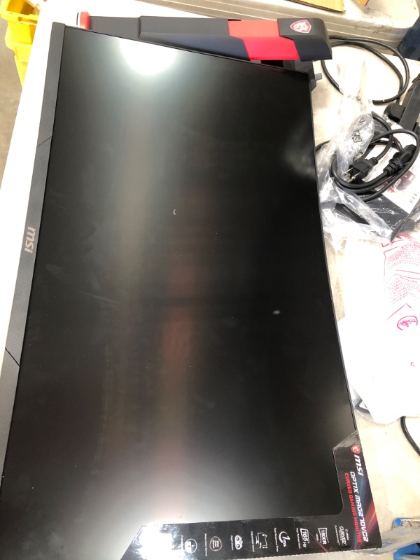Photo 3 of **MISSING POWER CORD**UNABLE TO TEST* 
MSI Optix G27C2 27 Inch 1ms 144Hz Full HD Curved Gaming Monitor with Adaptive AMD Free Sync and Wide LED Anti-Glare Screen 1920 x 1080p
