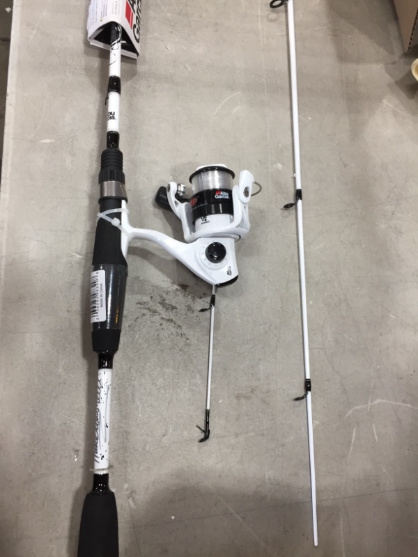 Photo 2 of ***LIGHT DAMAGED TO END OF ROD**Abu Garcia Ike Dude Spinning Combo
