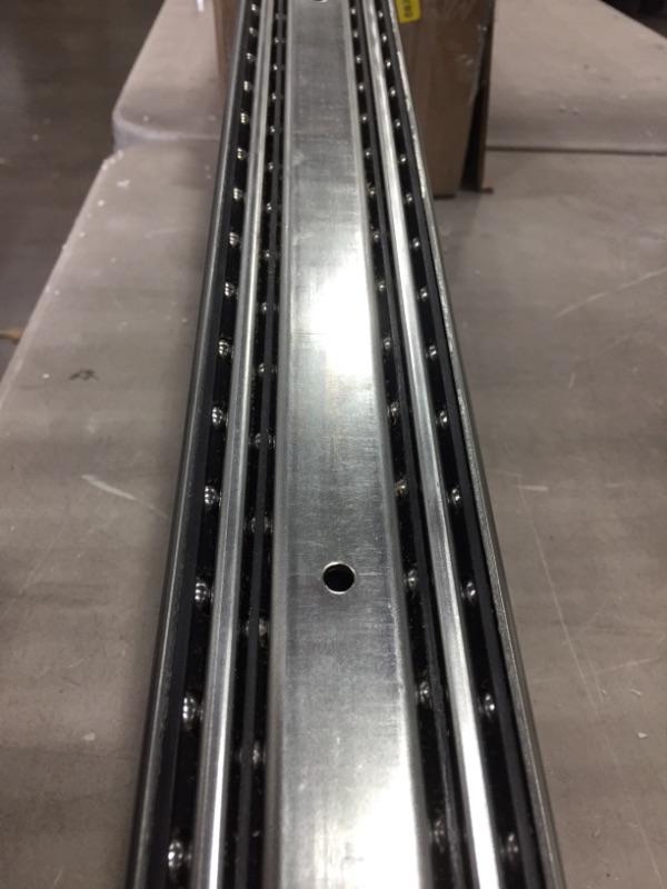 Photo 3 of *Only one slide** VADANIA 52" Industrial Grade Heavy Duty Drawer Slide Without Lock #VA2576, 3" Widening Up to 326lb Load Capacity, 3-Fold Full Extension, Ball Bearing, Side Mount, 1-Pair
