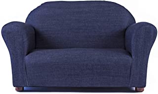 Photo 1 of Keet Roundy Denim Children's Sofa, Blue