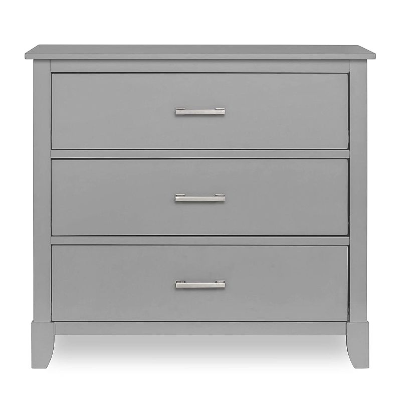 Photo 1 of Dream on Me Universal 3 Drawers Chest | Kids Bedroom Dresser | Three Drawers Dresser Mid Century Modern, Cool Grey
