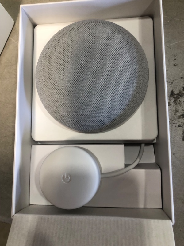 Photo 3 of Google Nest Mini - Gen 2 - Smart Speaker - Wi-Fi, Bluetooth - Chalk
