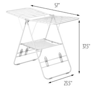 Photo 1 of **MINOR DAMAGE FROM SHIPPING** Honey Can Do DRY White Heavy Duty Gull Wing Drying Rack DRY-01610
