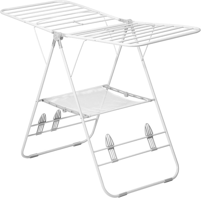 Photo 1 of **DAMAGED** Honey Can Do DRY White Heavy Duty Gull Wing Drying Rack DRY-01610
