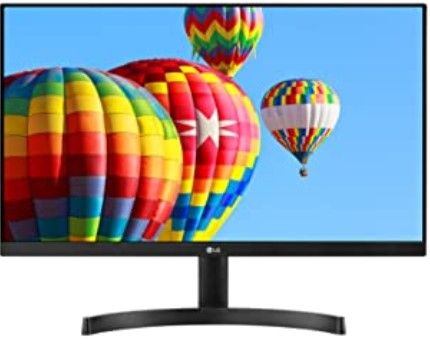 Photo 1 of LG 24ML600M-B Monitor 24” FHD (1920 x 1080) IPS Display, 3-Side Borderless Design, Radeon FreeSync, Dual HDMI, OnScreen Control - Black
