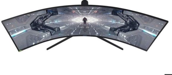 Photo 1 of SAMSUNG 49-inch Odyssey G9 Gaming Monitor | QHD, 240hz, 1000R Curved, QLED, NVIDIA G-SYNC & FreeSync | LC49G95TSSNXZA Model
