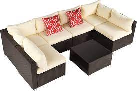 Photo 1 of **INCOMPLETE* BOX 1 OUT OF 2* YITAHOME FTPLPB-0071/0072/0073 Patio Furniture Set, Brown
