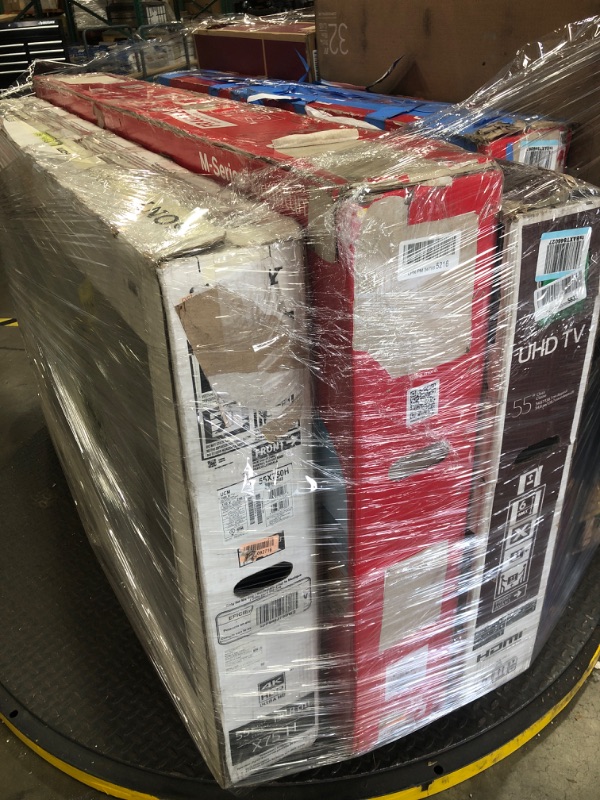 Photo 2 of Mixed Pallet of Damaged TVs**No refunds**mixed sizes**