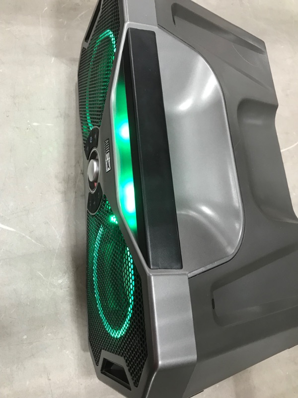 Photo 1 of Altec Lansing Mix2.0 Portable Bluetooth Speaker with LED Lighting, Silver, IMW997-ST
