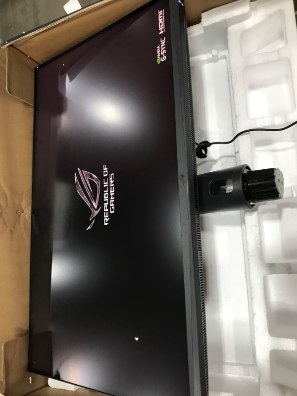 Photo 4 of ASUS ROG Swift PG32UQ 32” 4K HDR 144Hz DSC HDMI 2.1 Gaming Monitor, UHD (3840 x 2160), IPS, 1ms, G-SYNC Compatible, Extreme Low Motion Blur Sync, Eye Care,...
