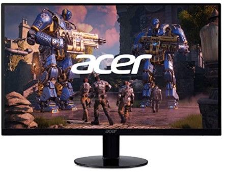 Photo 1 of Acer SB240Y Bbix 23.8” Full HD (1920 x 1080) Ultra-Thin Zero-Frame IPS Monitor with AMD Radeon FREESYNC Technology and 1ms VRB (HDMI Port & VGA Port), black
