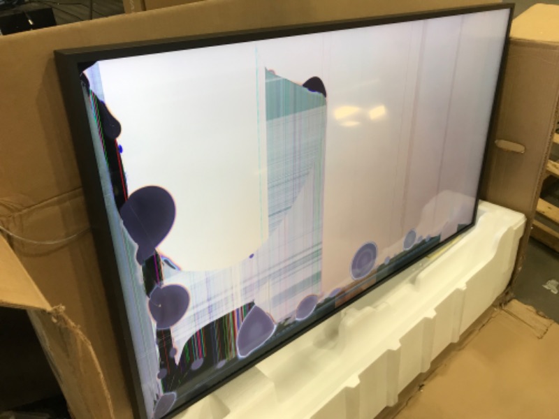 Photo 8 of **DAMAGED** Samsung QN50LS03TAF - 50" Diagonal Class (49.5" viewable) - The Frame LED-backlit LCD TV - QLED - Smart TV - Tizen OS - 4K UHD (2160p) 3840 x 2160 - HDR - Quantum Dot - charcoal black
