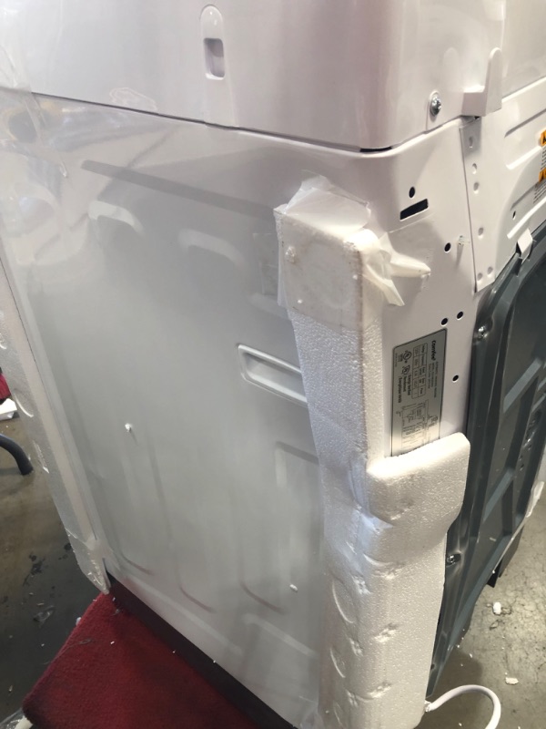 Photo 3 of **DAMAGED** COMFEE' Portable Washing Machine, 0.9 Cu.ft Compact Washer with LED Display, 5 Wash Cycles, 2 Built-in Rollers, Space Saving Full-Automatic Washer, Id
