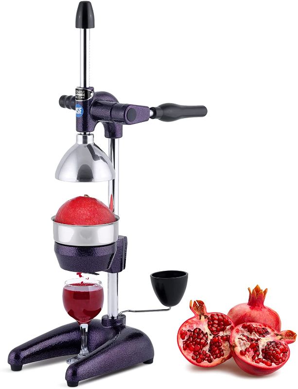 Photo 1 of **MISSING PARTS* Tribest Pro MJP-105 XL Professional Manual Juice Cold Press Juicer for Pomegranate & Citrus, One-Size, Purple
