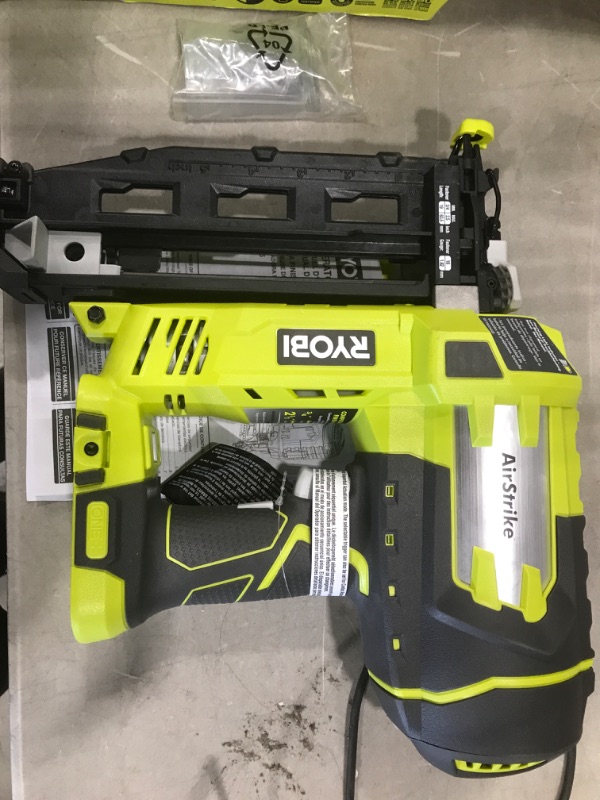 Photo 3 of **READ BELOW** Ryobi P325 One+ 18V Lithium Ion Battery Powered Cordless 16 Gauge Finish Nailer (Battery Not Included, Power Tool Only)
