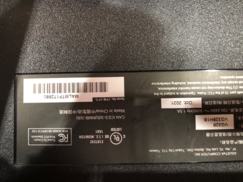 Photo 1 of ASUS TUF Gaming 32" 1080P Curved Monitor (VG328H1B) - Full HD, 165Hz (Supports 144Hz), 1ms, Extreme Low Motion Blur, Speaker, Adaptive-Sync, FreeSync Premium, VESA Mountable, HDMI, Tilt Adjustable

