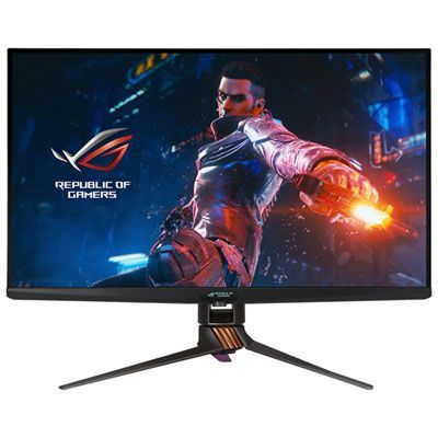 Photo 1 of **untested** ASUS ROG SWIFT PG329Q 32” GAMING MONITOR, 1440P WQHD (2560X1440), FAST IPS, 175HZ (SUPPORTS 144HZ), 1MS, G-SYNC COMPATIBLE, EXTREME LOW MOTION BLUR SYNC, EYE CARE, HDMI DISPLAYPORT USB, DISPLAYHDR 600
