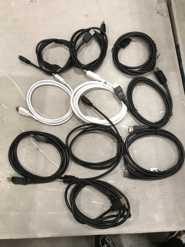 Photo 1 of assorted display cables - no refunds