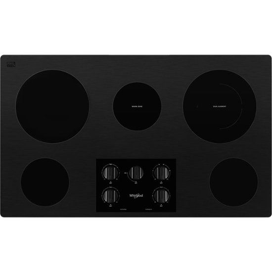 Photo 1 of Whirlpool - 36" Electric Cooktop - Black
