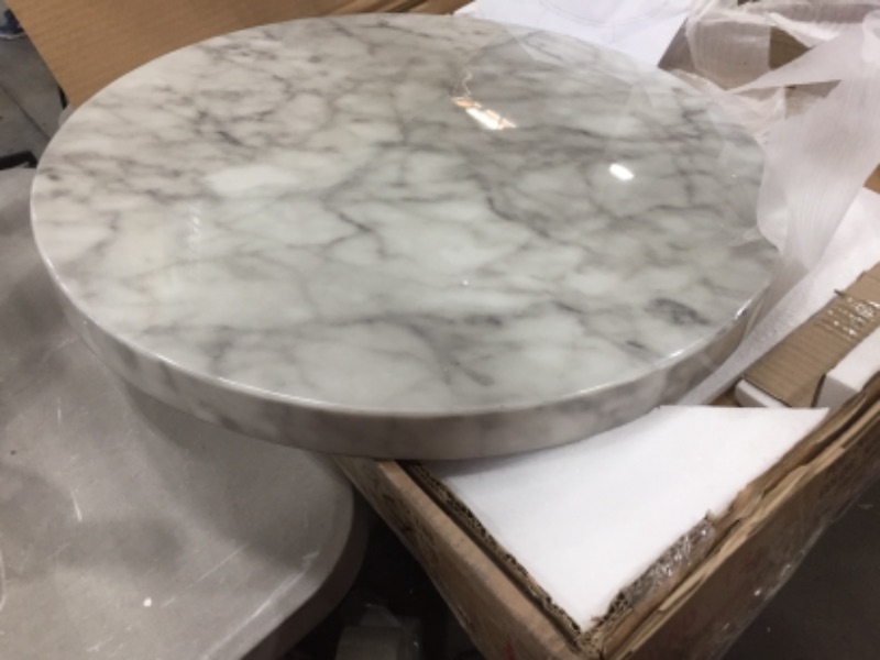 Photo 2 of **INCOMPLETE*SLAB ONLY**Omni Coffee Table in White Faux Marble by Meridian Furniture
